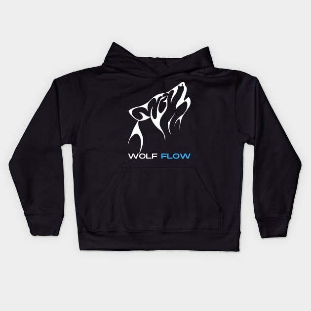 Wolf Flow Kids Hoodie by Mediteeshirts